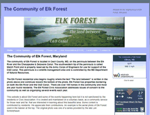 Tablet Screenshot of elkforest.com